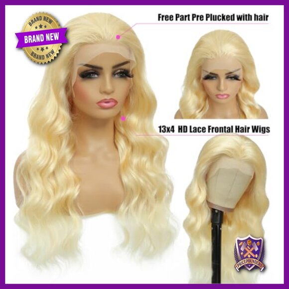 Human Hair Lace Front Wig 20 Inch Body Wave Pre Plucked main image 5